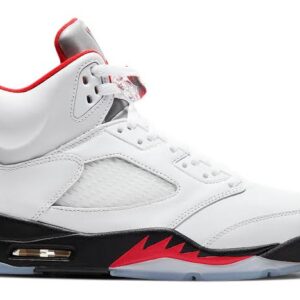 Jordan 5 Retro Fire Red Silver Tongue