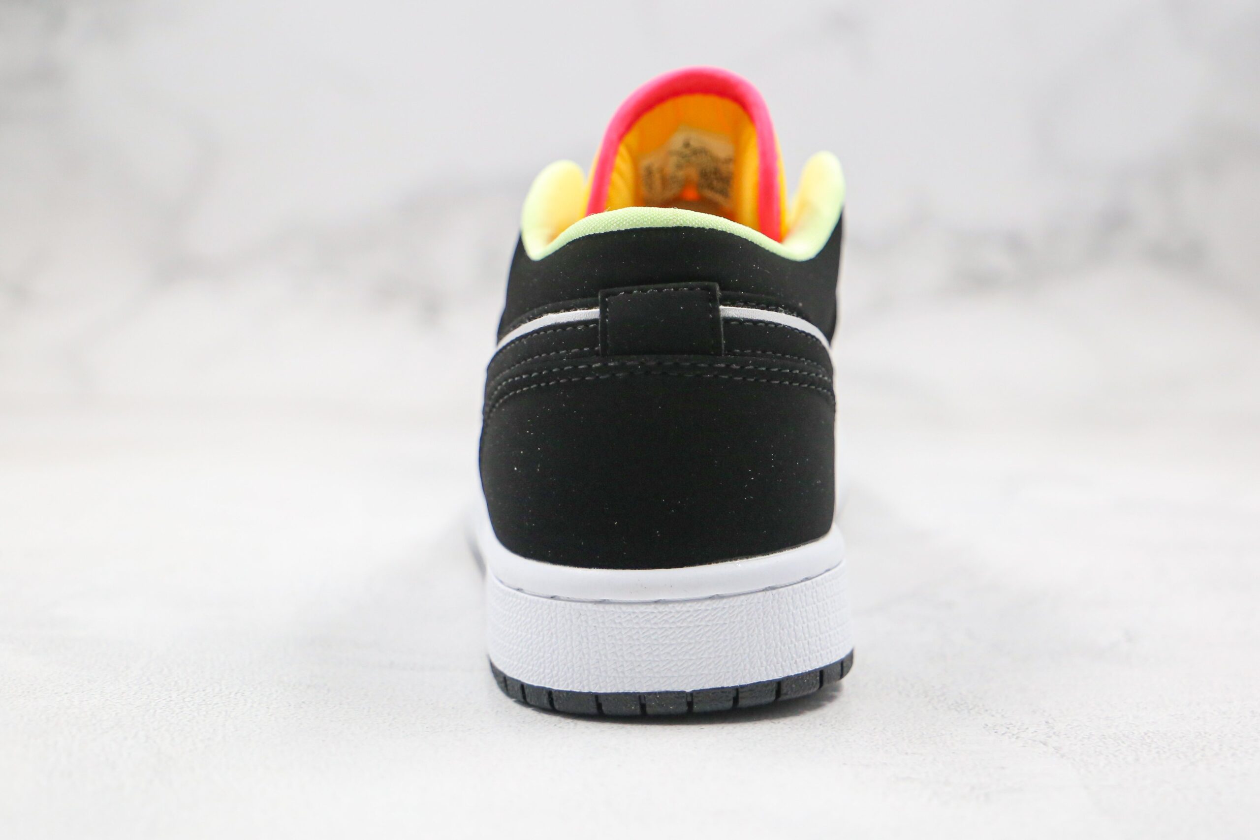Jordan 1 Low Black Aurora Green Laser Orange - Imagem 5
