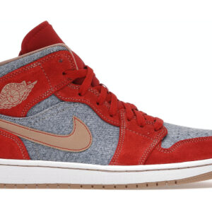 Jordan 1 Mid Denim Red