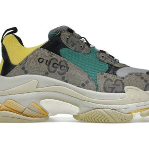 Gucci X Balenciaga The Hacker Project Triple S Beige Green Yellow