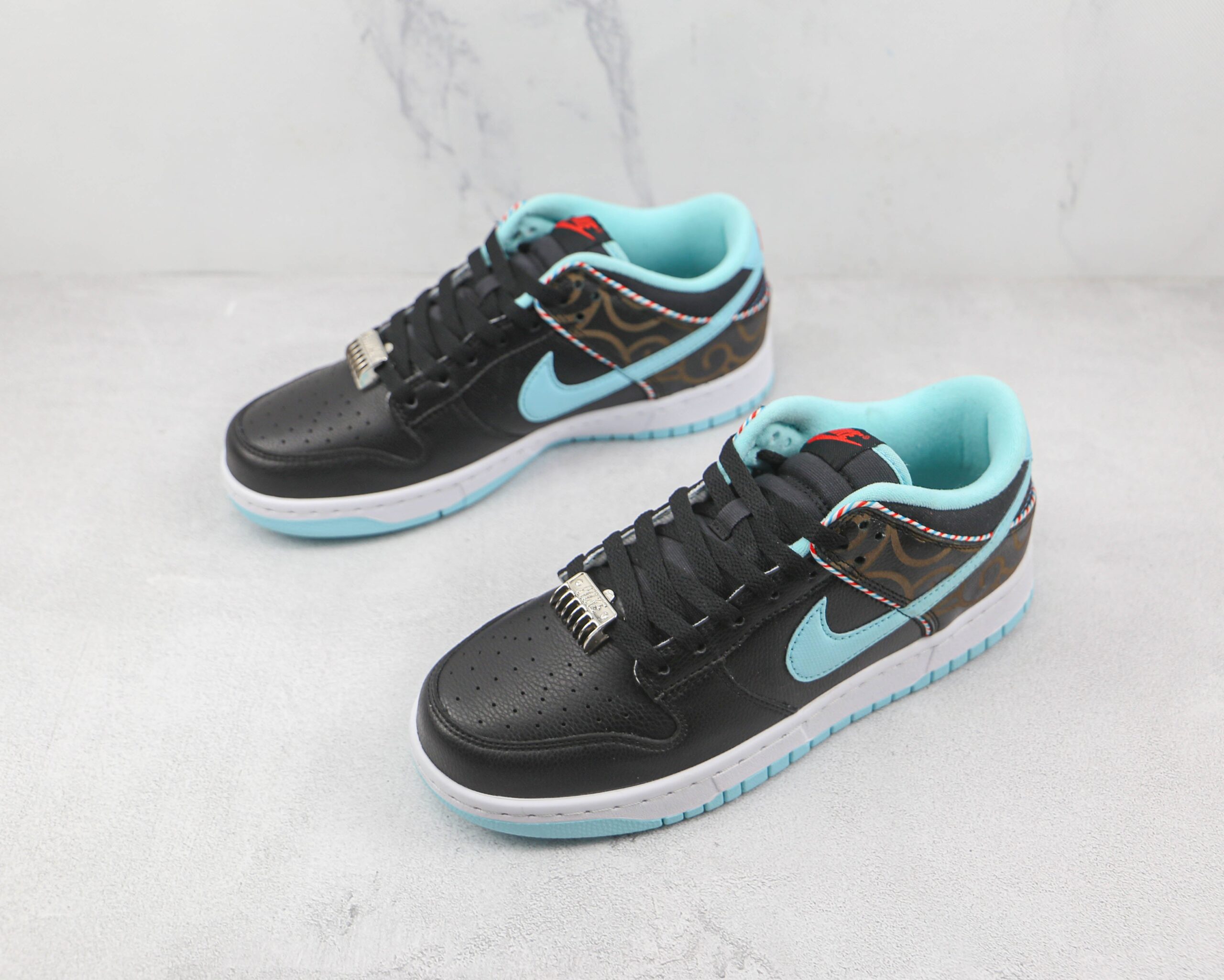 Nike Dunk Low Barber Shop Black - Imagem 4