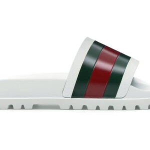 Gucci Web Slide Sandal White