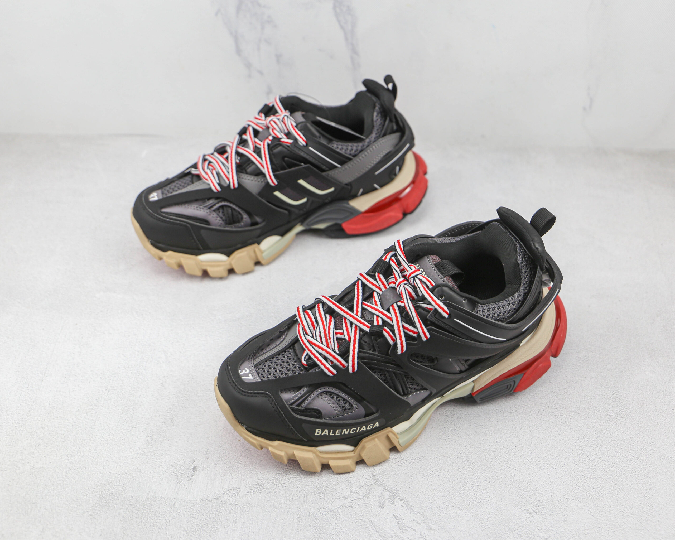 Balenciaga Track Black Grey Red - Imagem 6