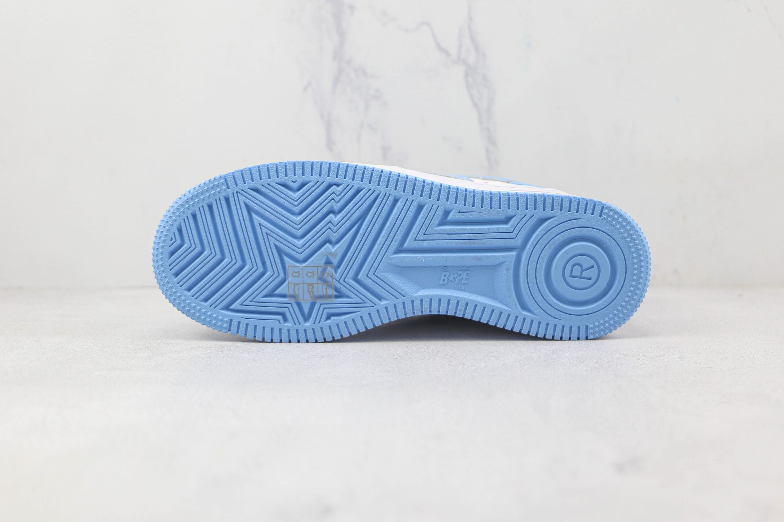 Bape Sta Patent Leather Blue White - Imagem 5