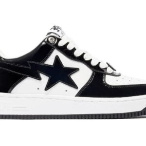 Bape Sta Patent Black White