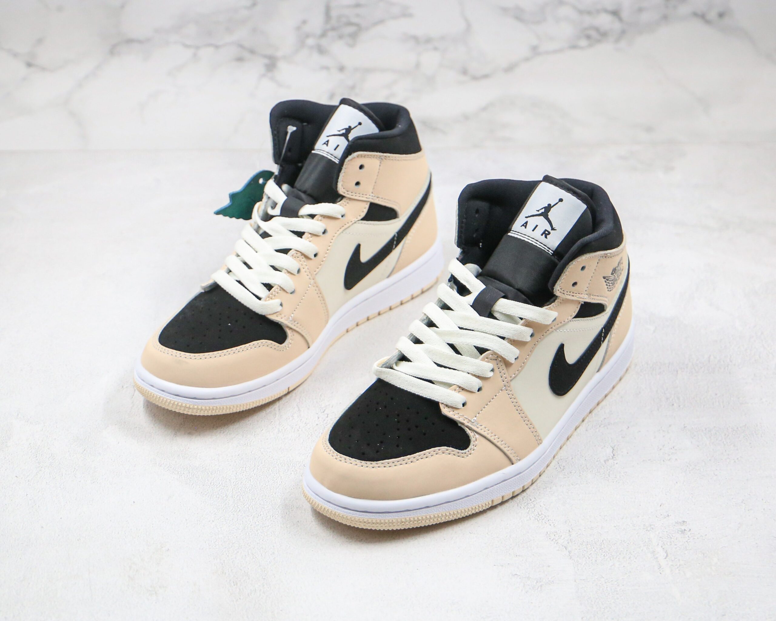 Jordan 1 Mid Barely Orange Light Violet - Imagem 7