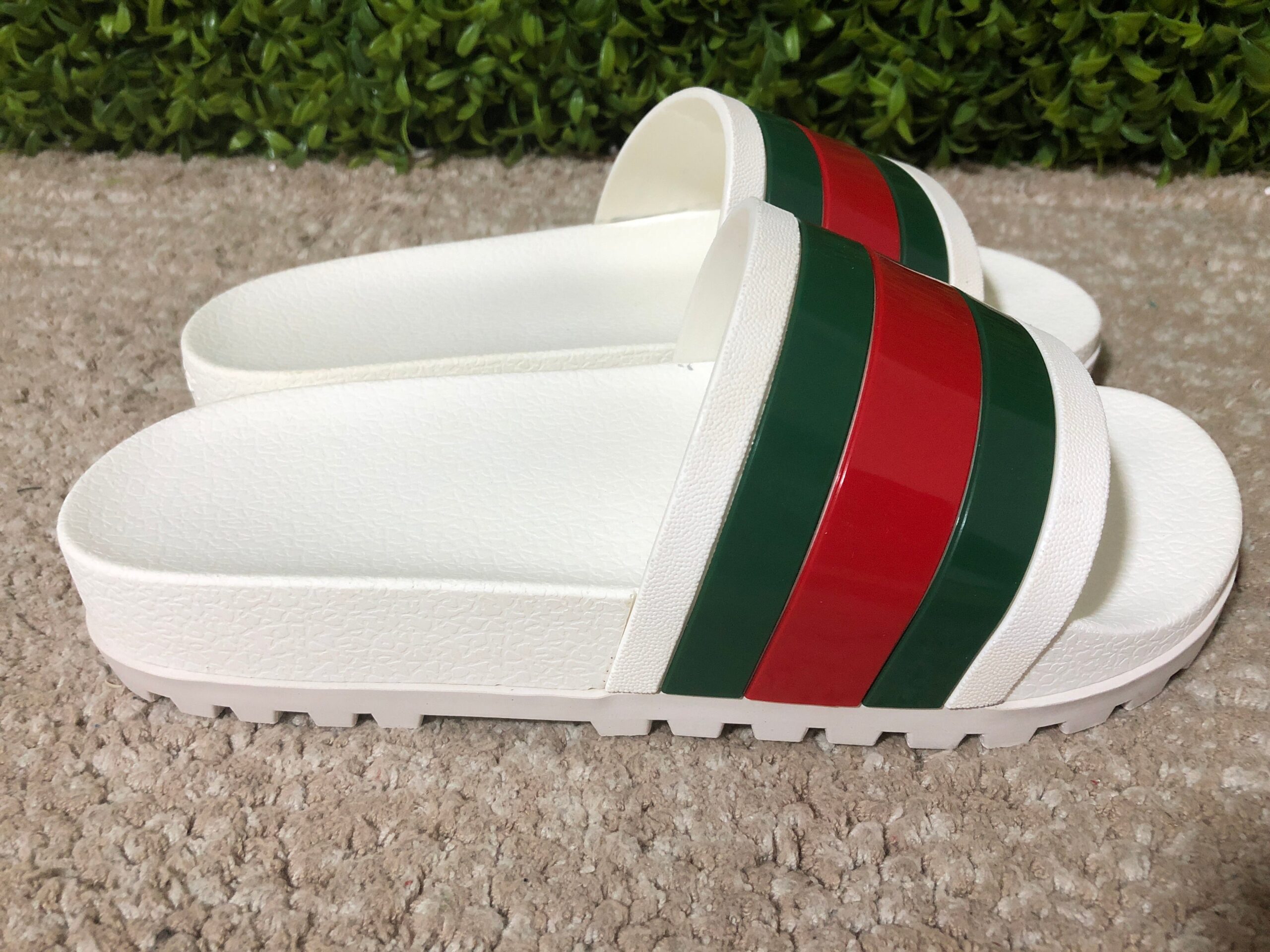 Gucci Web Slide Sandal White - Imagem 4