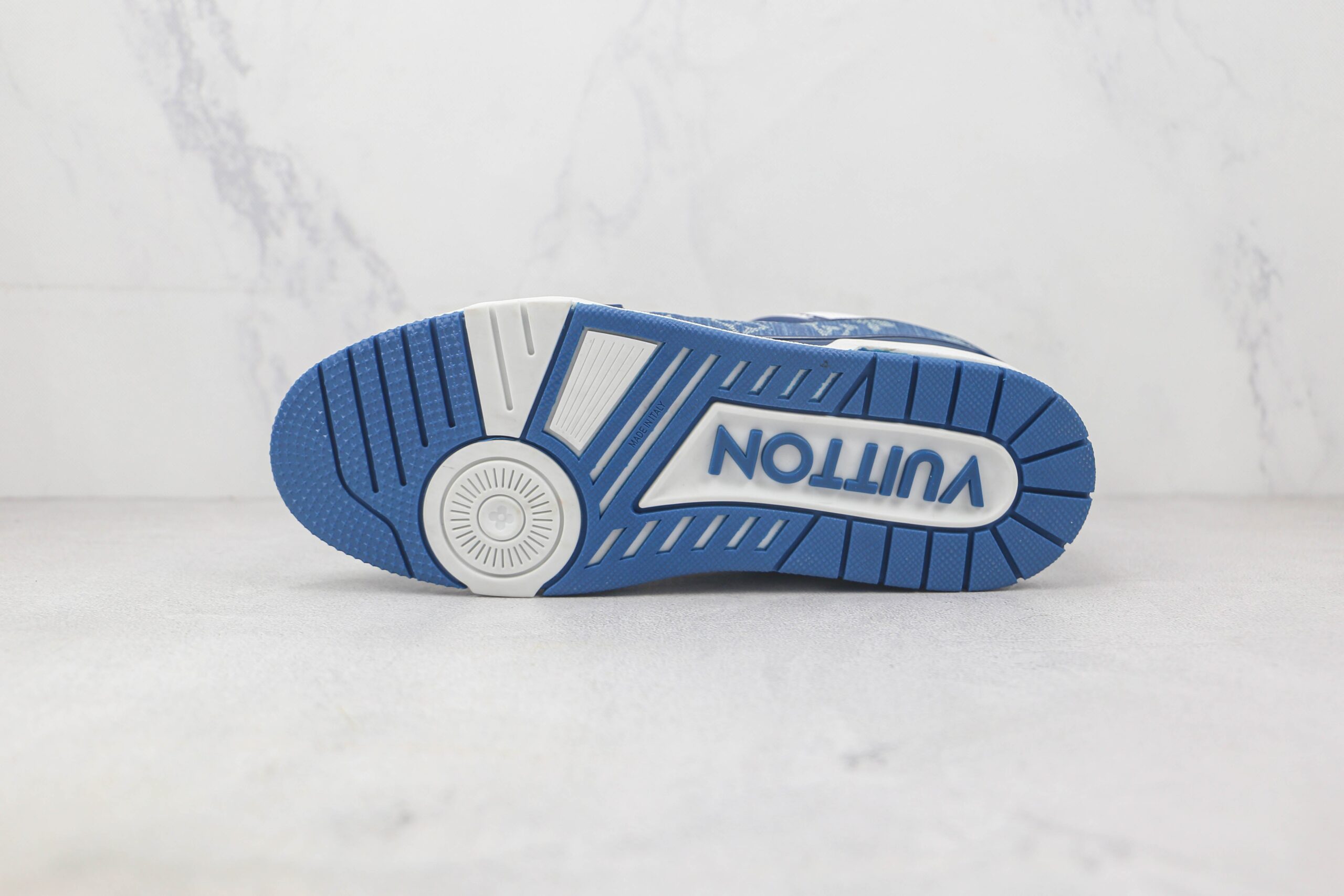 Louis Vuitton LV Trainer Monogram Denim White Blue - Imagem 9