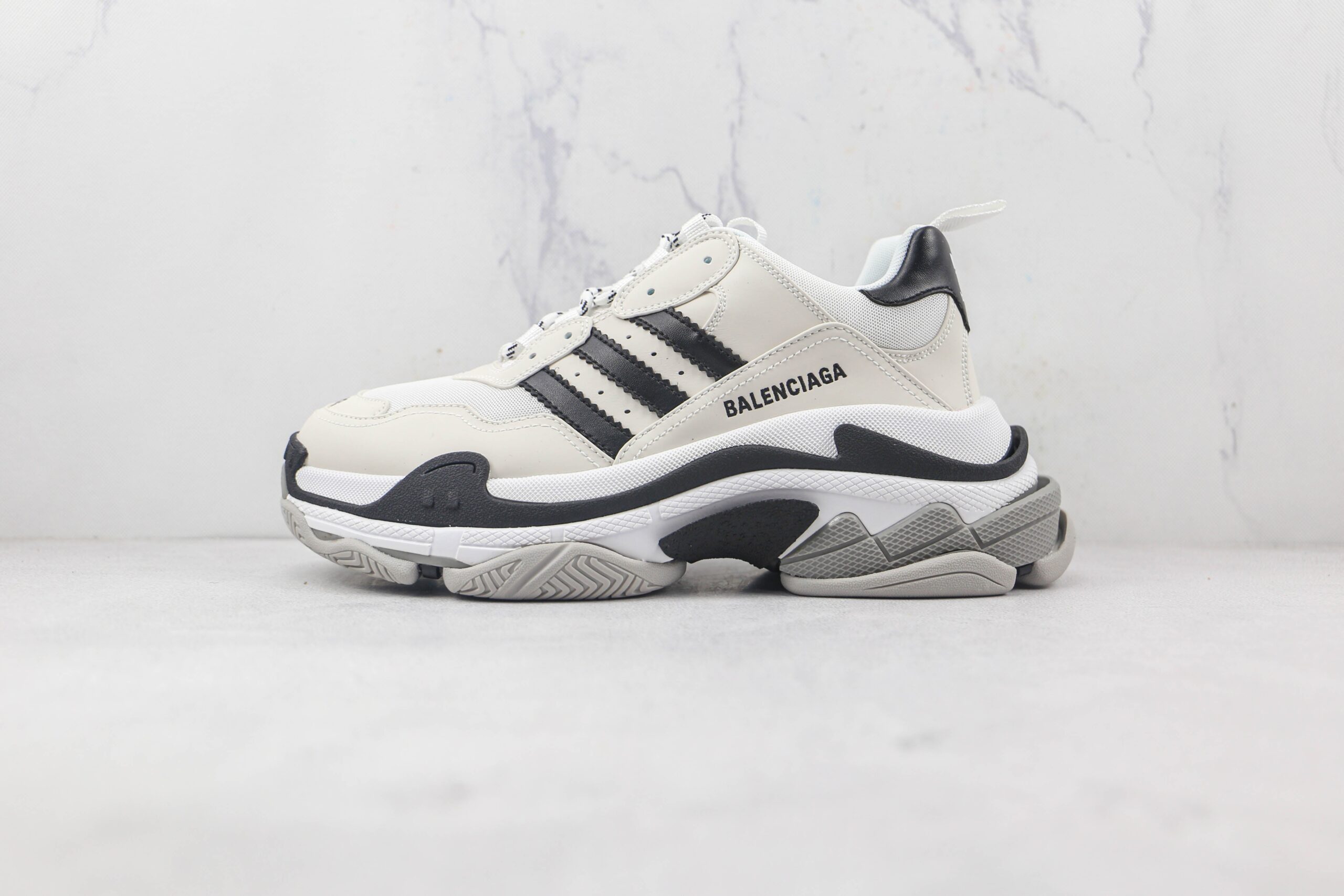 Balenciaga Adidas White Black - Imagem 2
