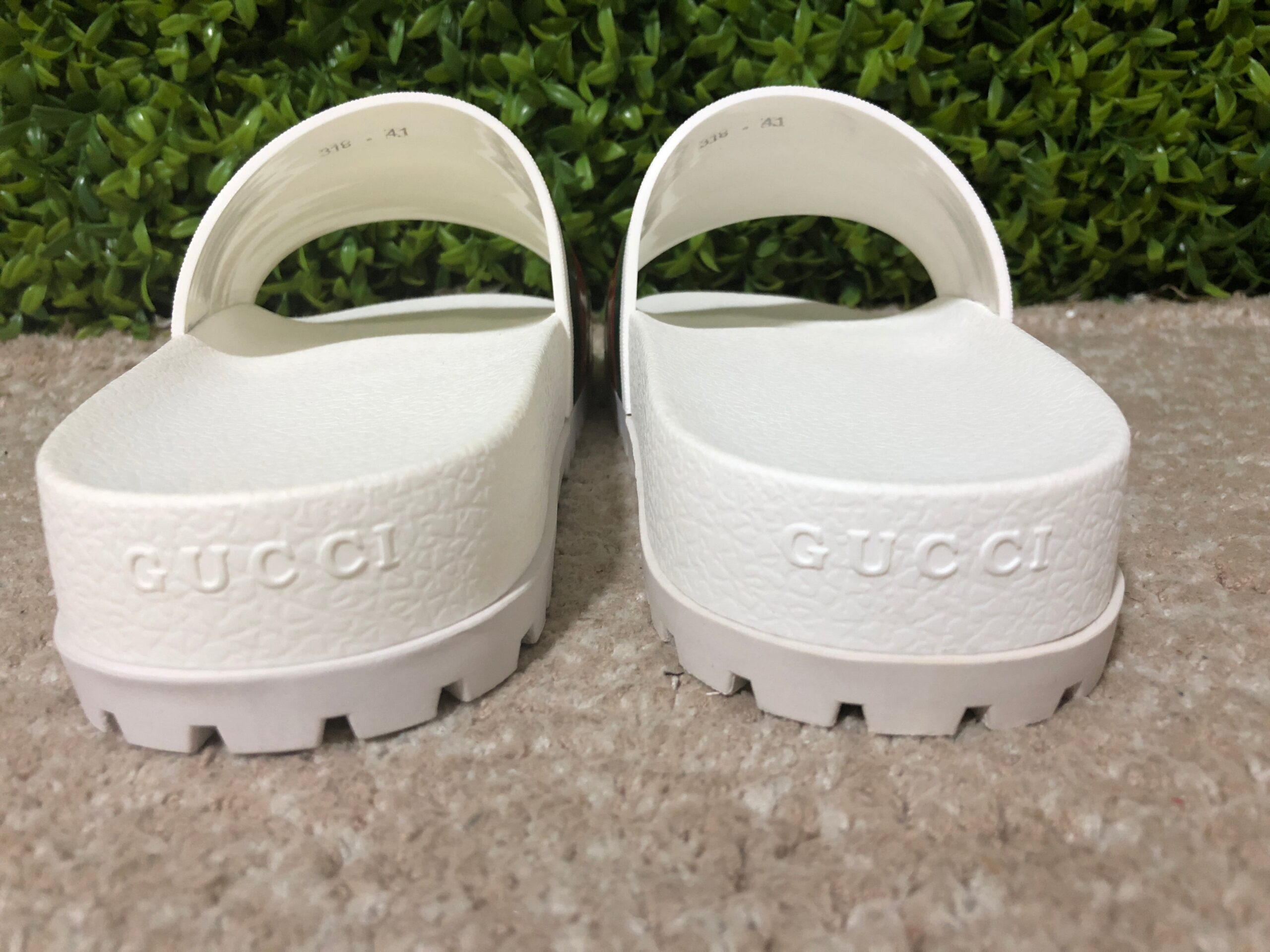 Gucci Web Slide Sandal White - Imagem 5