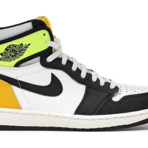 Jordan 1 Retro High White Black Volt University Gold