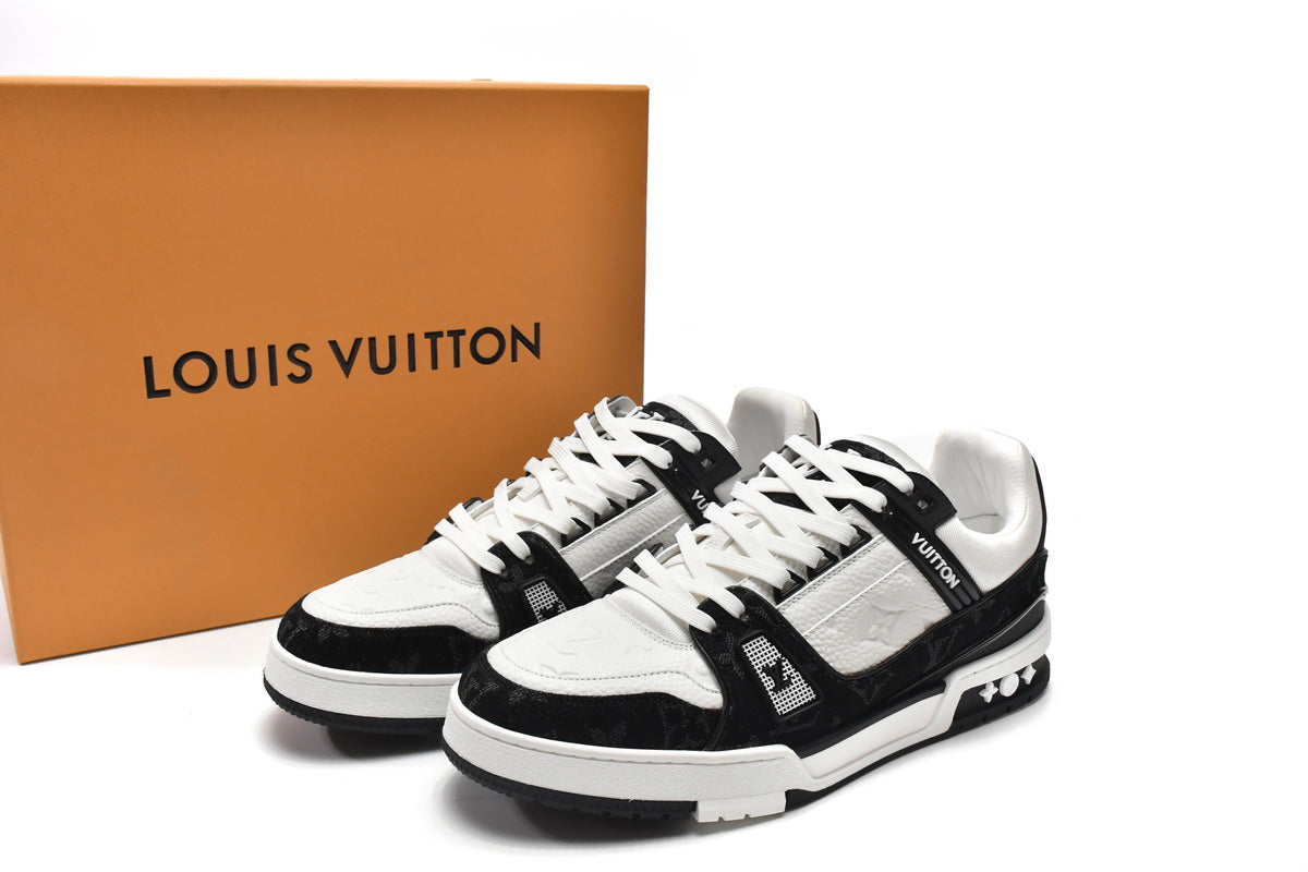 Louis Vuitton Trainer White Black - Imagem 4