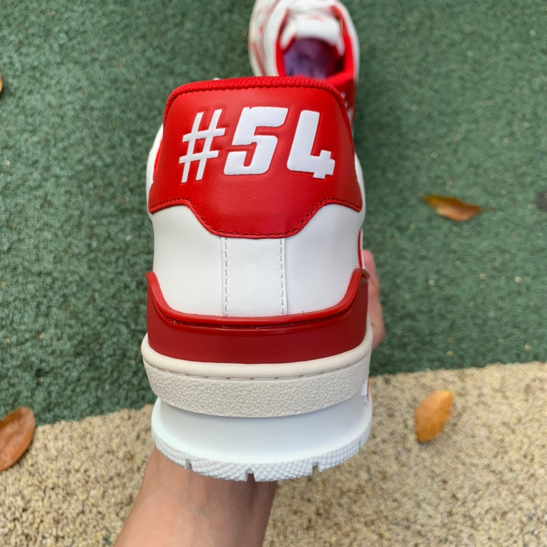 Louis Vuitton Trainer Bordeaux White Red - Imagem 5