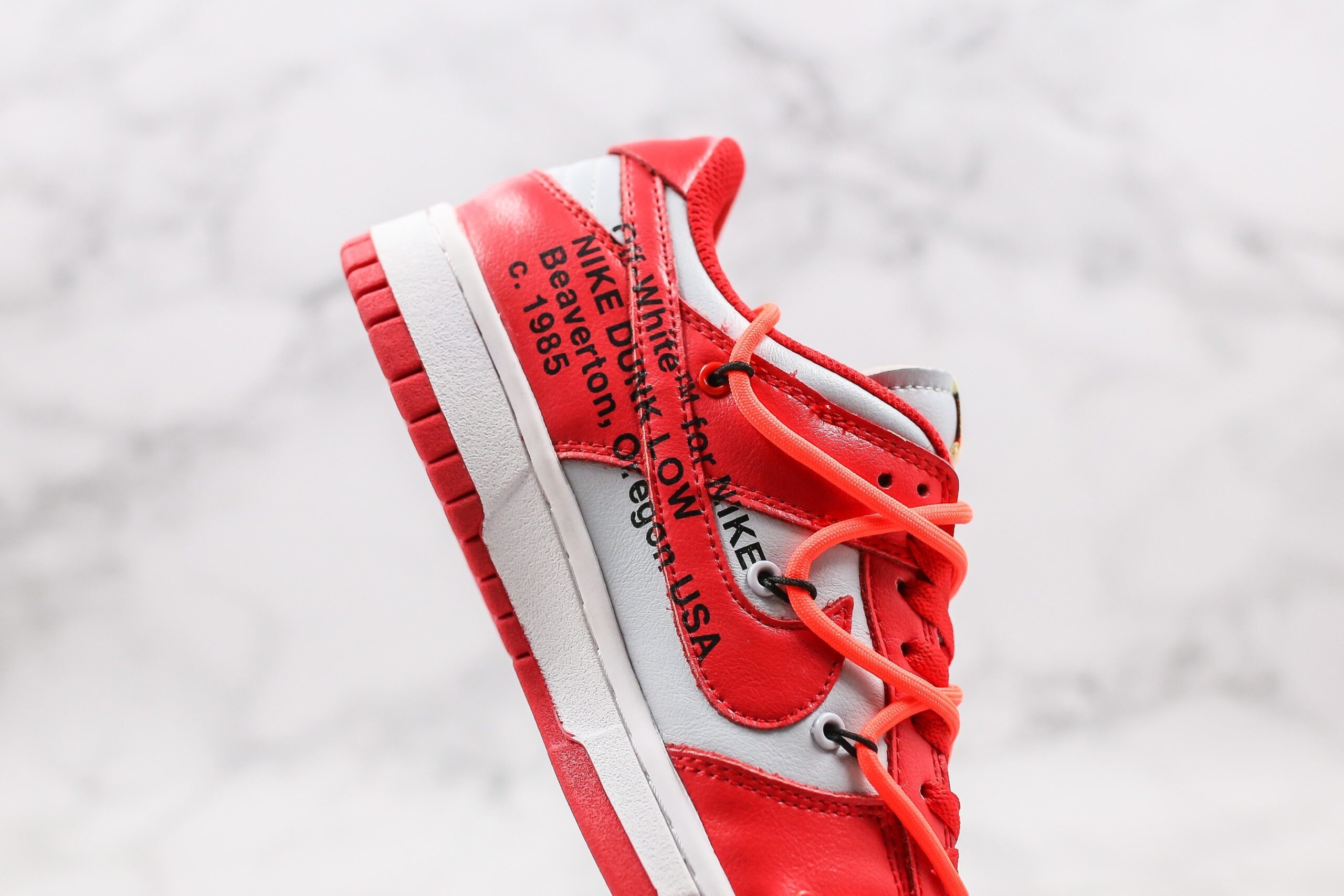 Nike Dunk Low Off White University Red - Imagem 4