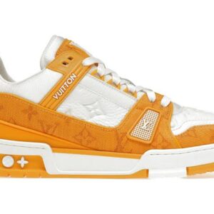 Louis Vuitton Trainer Yellow Monogram Denim White