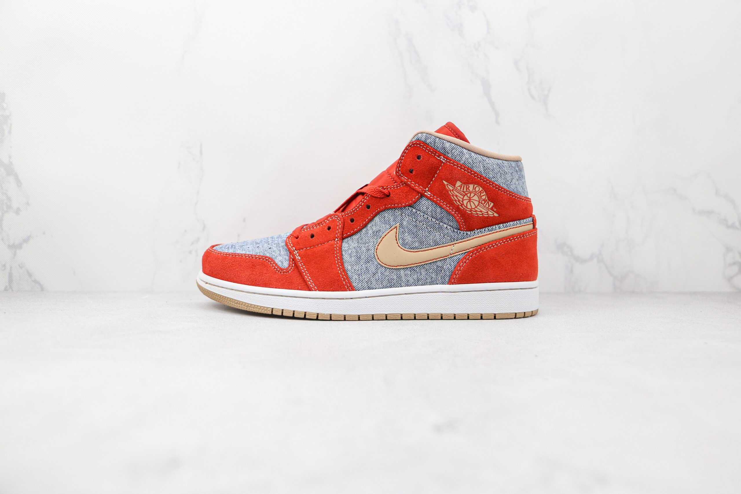 Jordan 1 Mid Denim Red - Imagem 2
