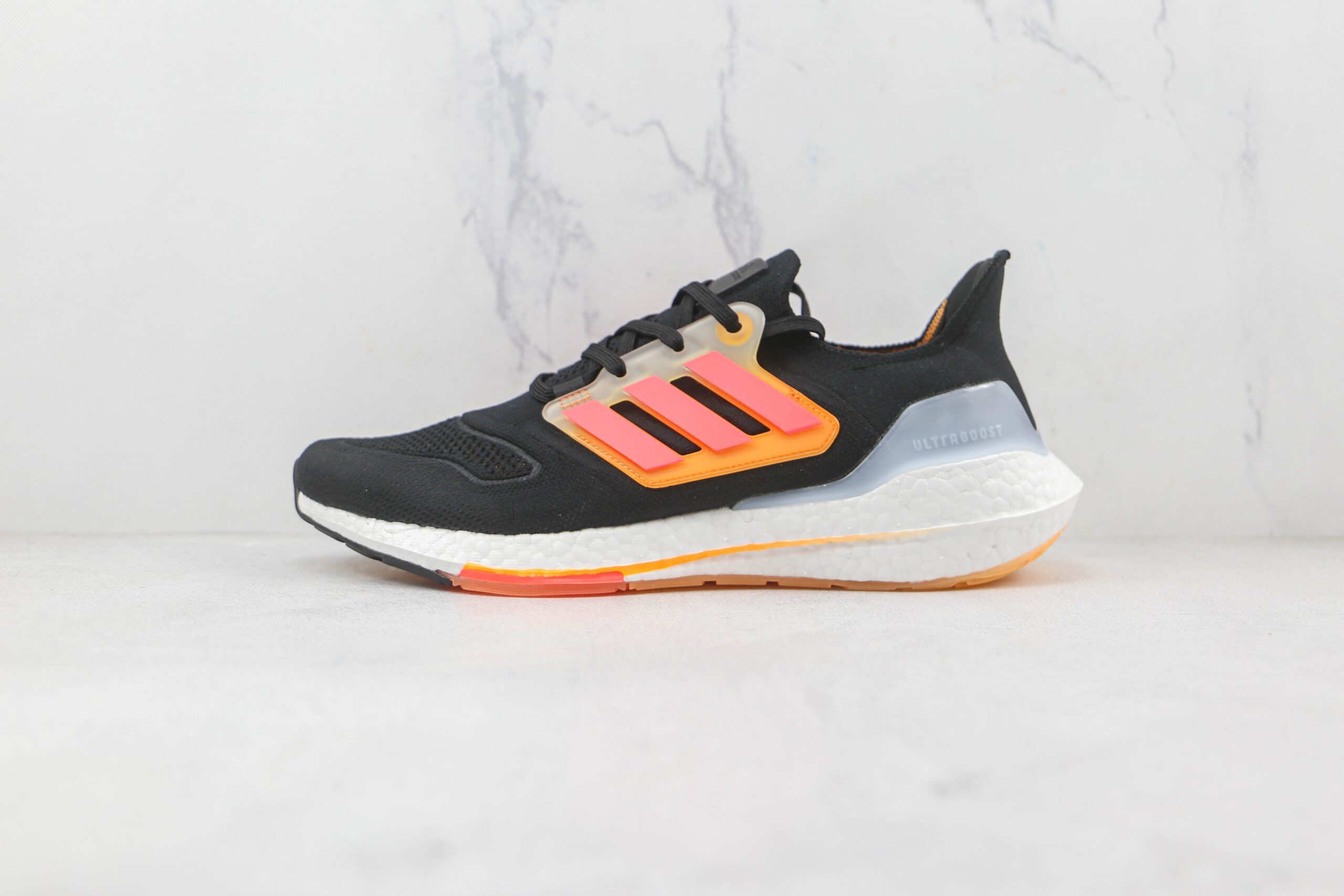 Adidas Ultraboost 22 Black Turbo Flash Orange - Imagem 2