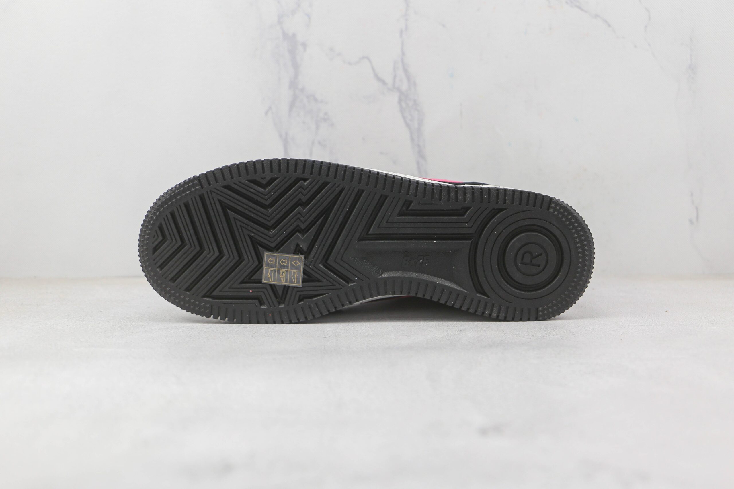 Bape Sta Black Grey Pink Suede - Imagem 5