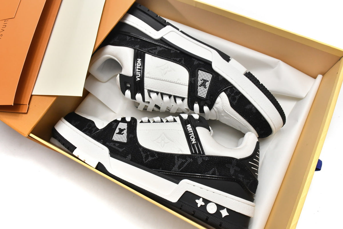 Louis Vuitton Trainer White Black - Imagem 5