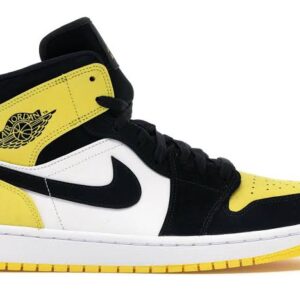 Jordan 1 Mid Yellow Toe Black