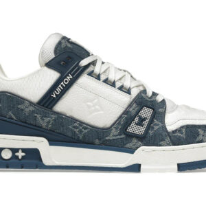 Louis Vuitton LV Trainer Monogram Denim White Blue