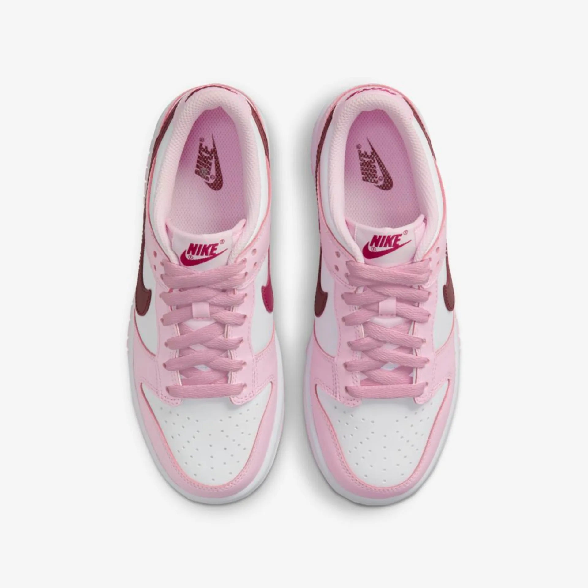 Nike Dunk Low Pink Red White - Imagem 3